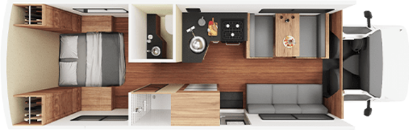 Cruise America Large Rental RV Floor Plan Day (1)