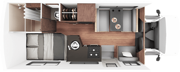 Cruise America Standard Rental RV Floor Plan Day (1)